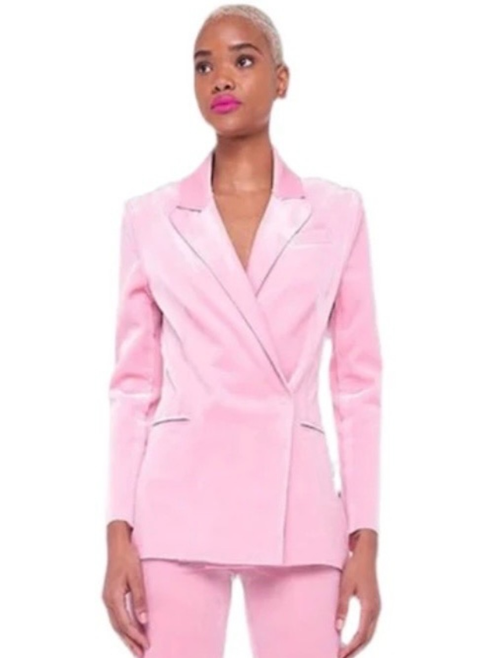 Norma Kamali Light Pink Tailored Blazer